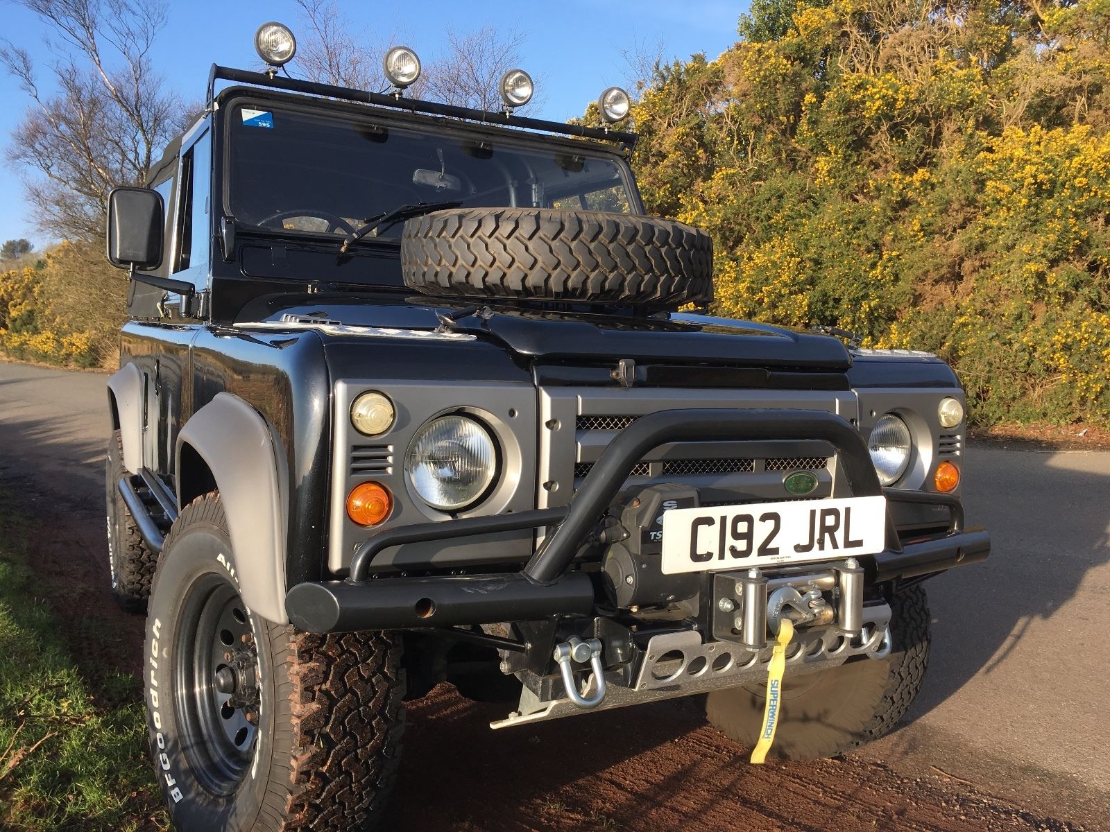 Black Exmoor Trim 1986 Land Rover Defender offroad for sale