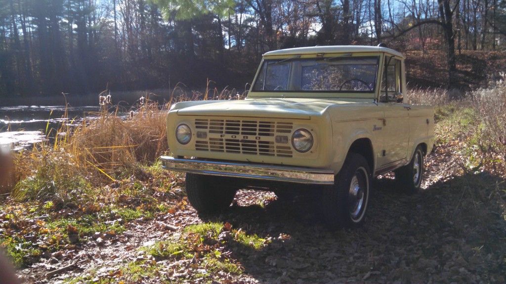 1966 Ford Bronco Half Cab Springtime Yellow