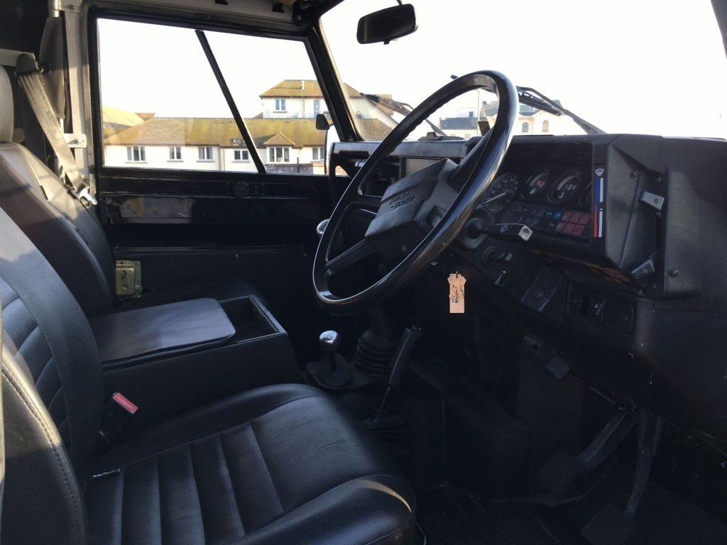 Black Exmoor Trim 1986 Land Rover Defender offroad