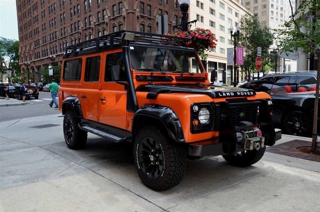 clean 1987 Land Rover Defender offroad