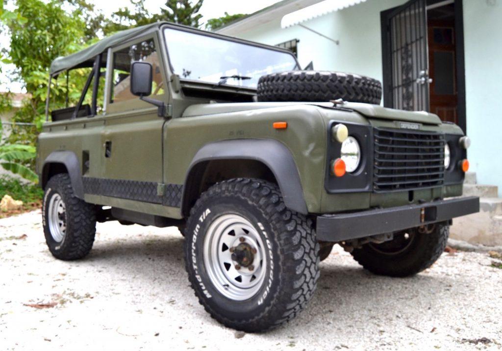 military 1986 Land Rover Defender offroad