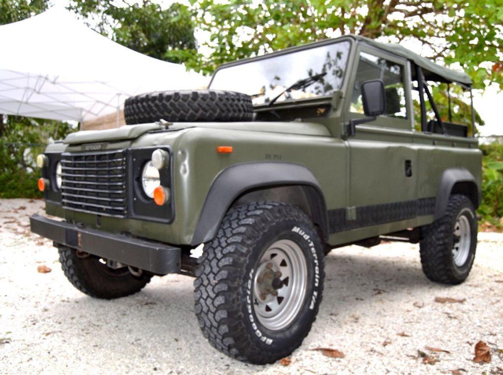 military 1986 Land Rover Defender offroad