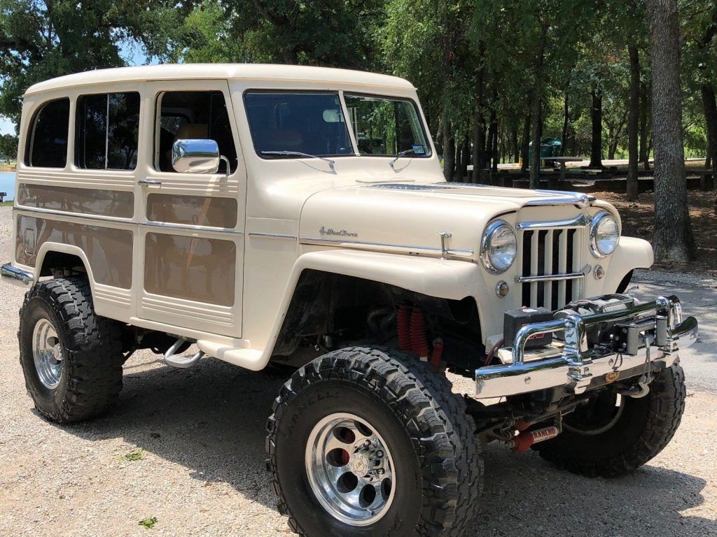 rock crawler 1956 Jeep Willys Wagon offroad