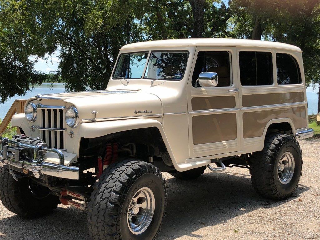 rock crawler 1956 Jeep Willys Wagon offroad