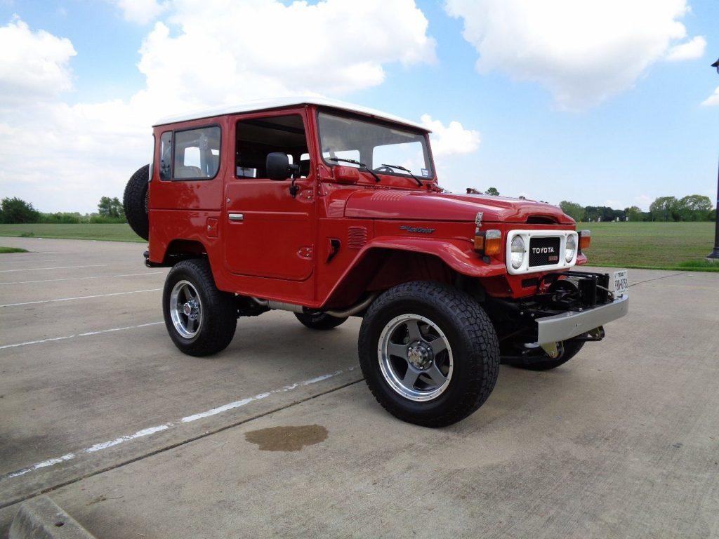 restored 1981 Toyota Land Cruiser Deluxe offroad
