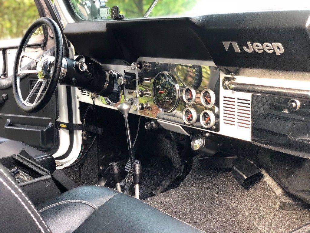 well customized 1984 Jeep CJ Scrambler offroad