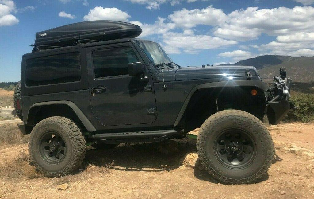 well upgraded 2017 Jeep Wrangler offroad