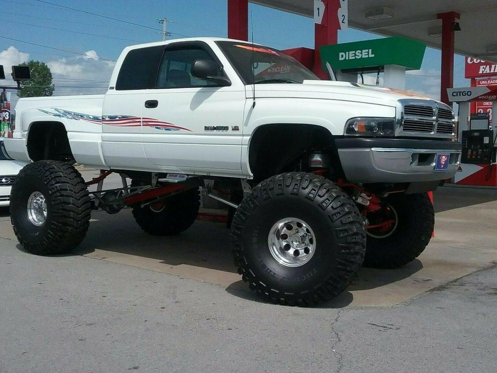 lifted 1996 Dodge Ram 1500 pickup offroad