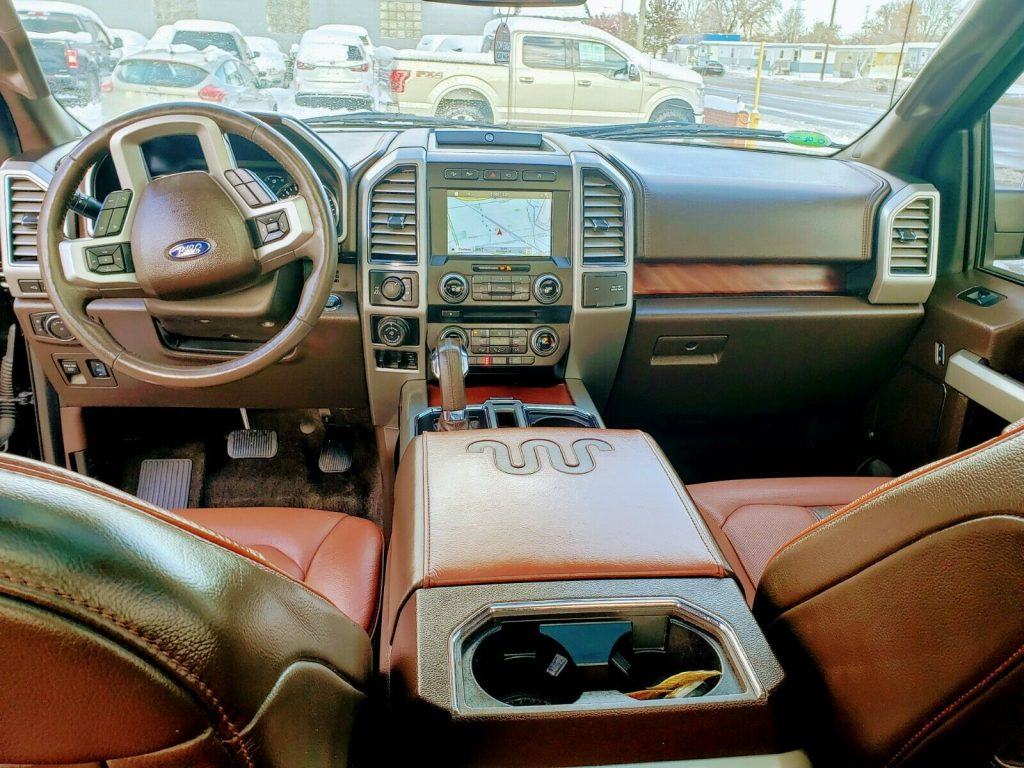 fully loaded 2018 Ford F 150 King Ranch pickup offroad
