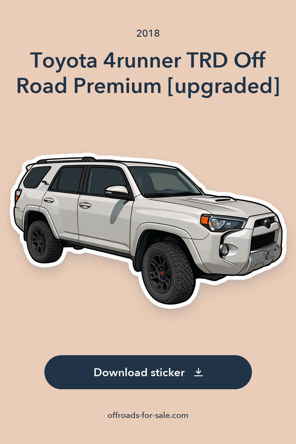 2018 Toyota 4runner TRD Off Road Premium [upgraded] sticker preview