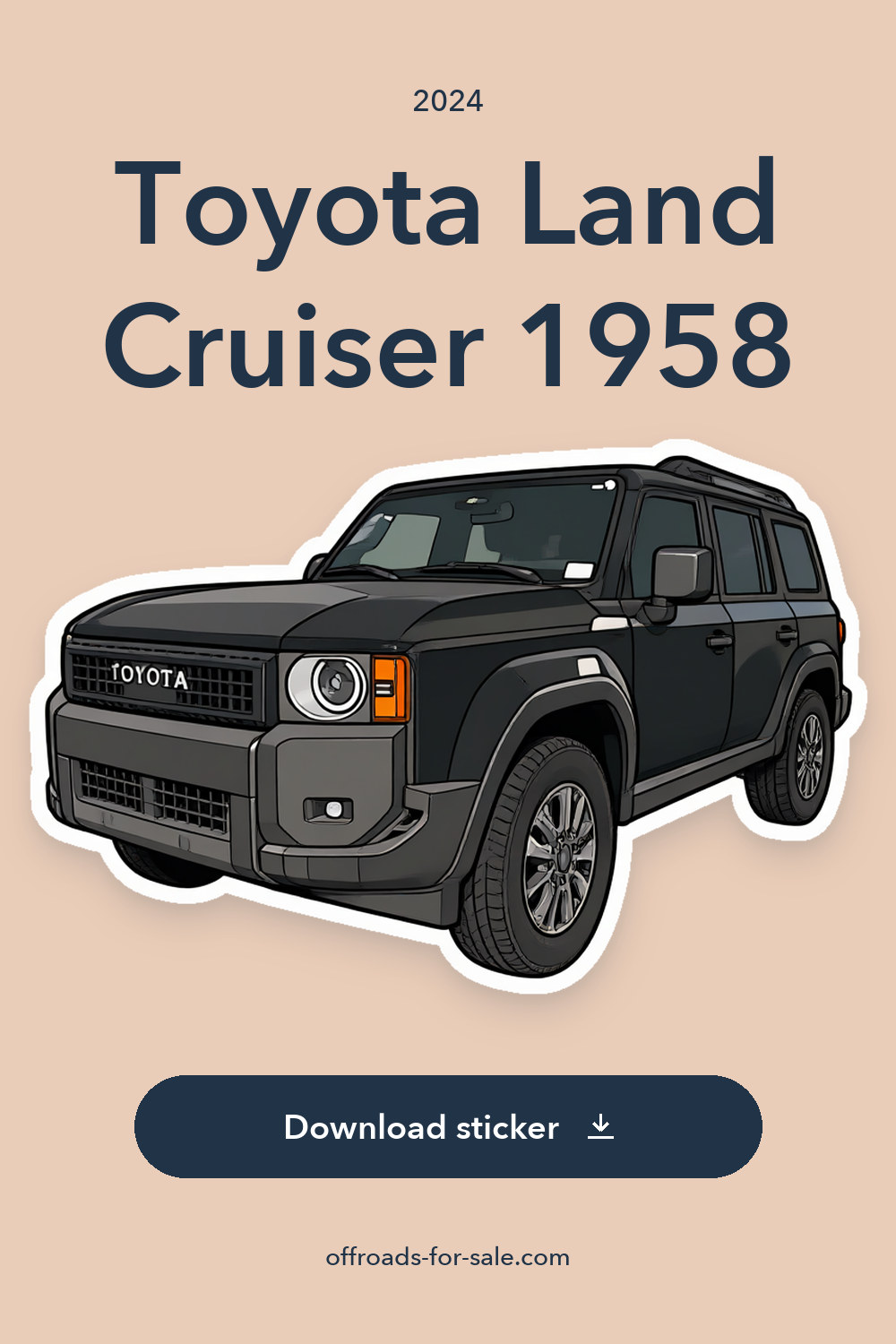 2024 Toyota Land Cruiser 1958 sticker preview