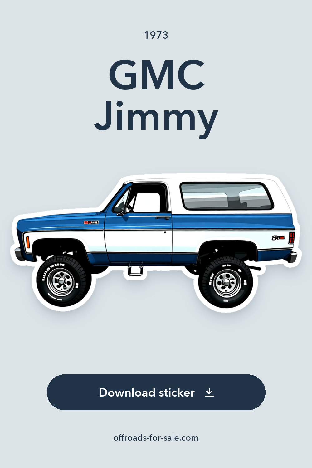 1973 GMC Jimmy sticker preview